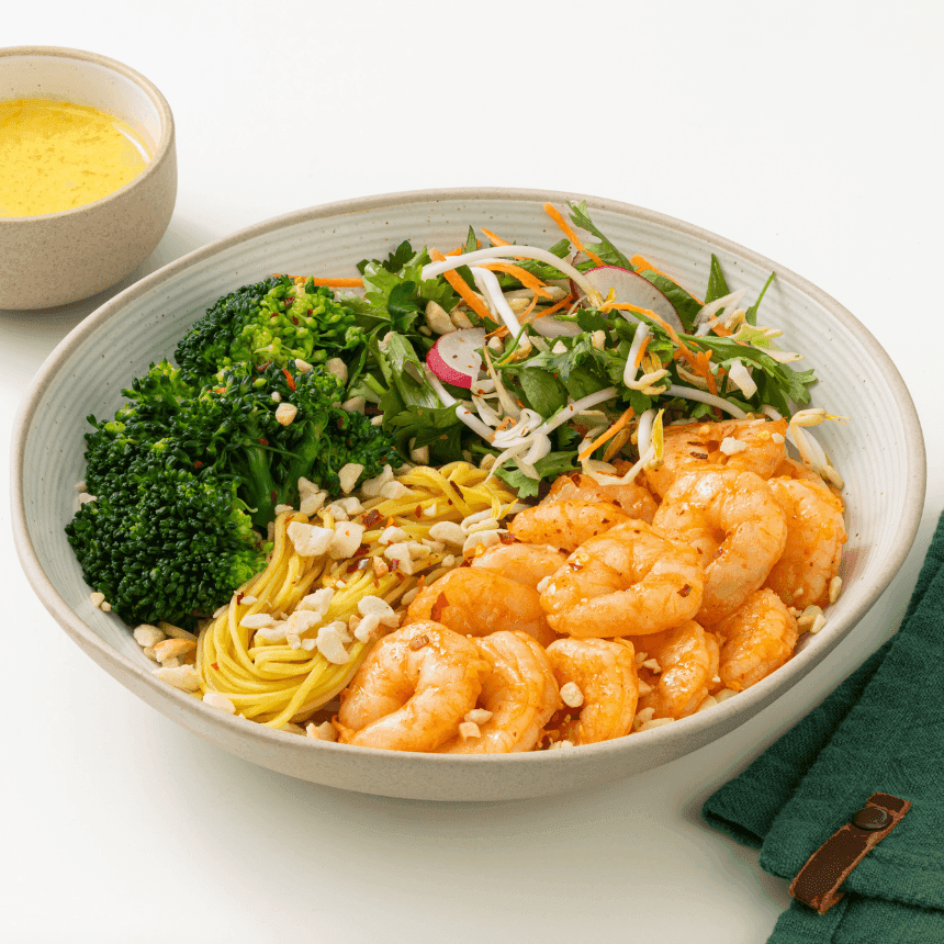 Prawn Satay Noodle Bowl