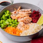 Poached Salmon Poke Bowl