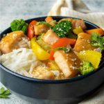 Salmon Teriyaki Noodles