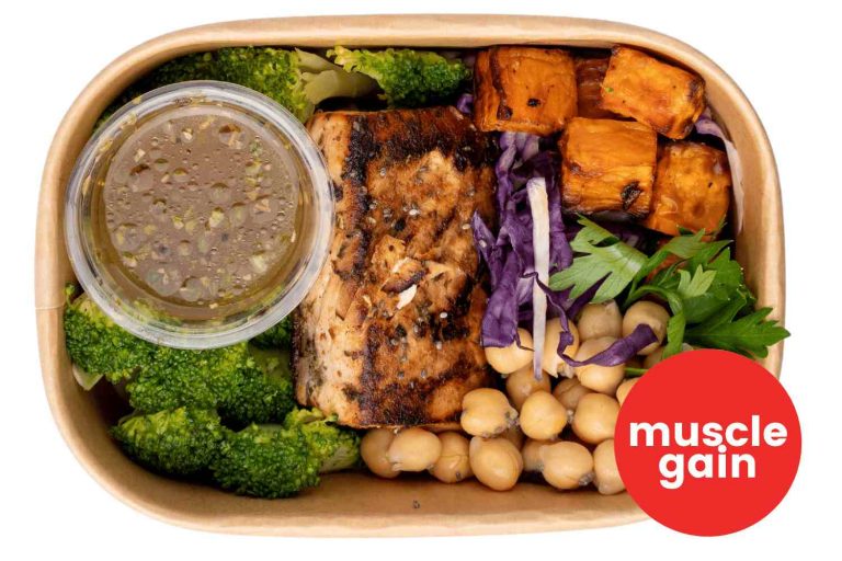 Muscle Gain meal type meals are 750 calories on average